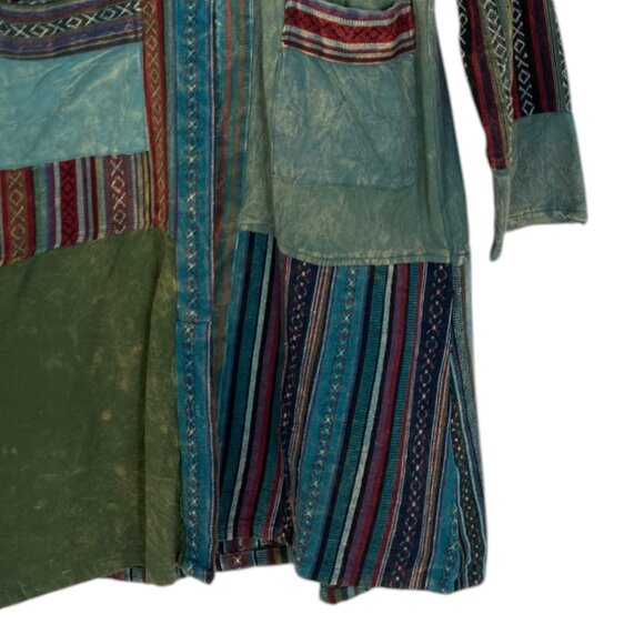 Patchwork hooded duster jacket - NEW - Picture 5 of 12